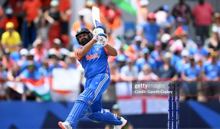 India Led by Fired-up Rohit Sharma Crushes Australia To Seal the Semi-Final Spot