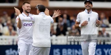 England vs West Indies First Test: James Anderson and Gus Atkinson together