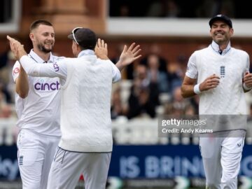 England vs West Indies First Test: James Anderson and Gus Atkinson together
