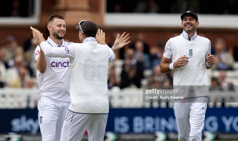 England vs West Indies First Test: James Anderson and Gus Atkinson together