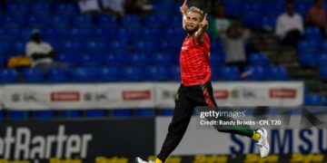 Imran Tahir celebration in the Caribbean Premier League